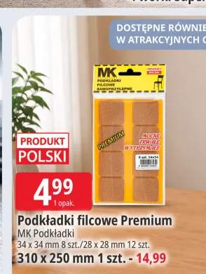 Podkładki filcowe Premium MK Podkładki +1 wariant