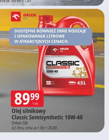 Olej silnikowy Classic Semisynthetic 10W-40