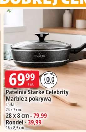 Patelnia Starke Pro Celebrity Marble z pokrywą 24x7 cm +1 wariant