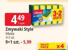 Zmywaki Style Vileda 3+2 gratis +1 wariant