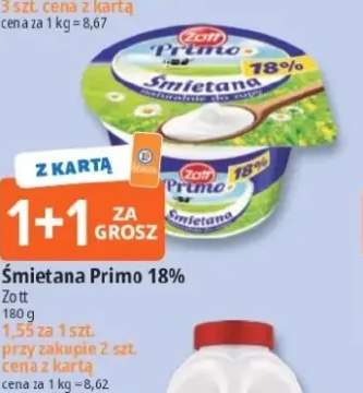 Śmietana Primo 18%