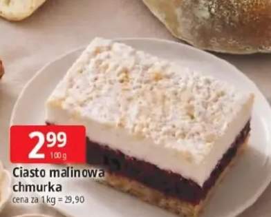 Ciasto malinowa chmurka