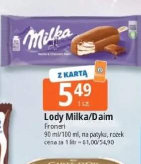 Lody Milka na patyku +1 wariant