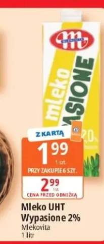Mleko UHT Wypasione 2% Mlekovita