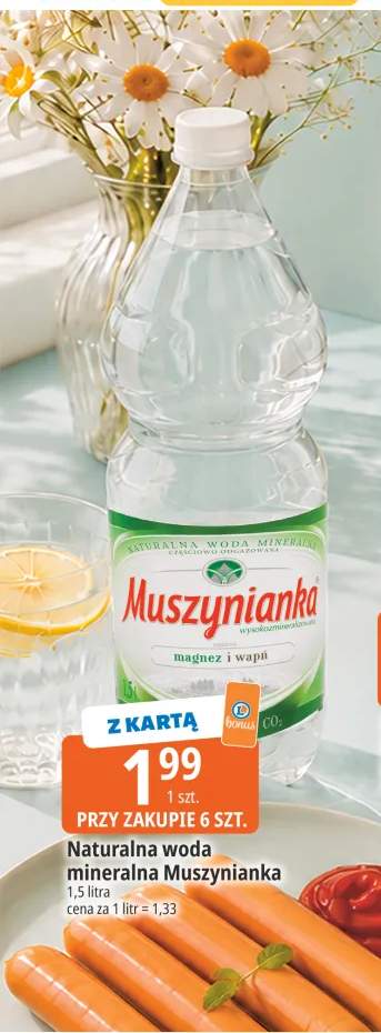 Naturalna woda mineralna Muszynianka