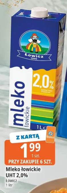 Mleko łowickie UHT 2,0%