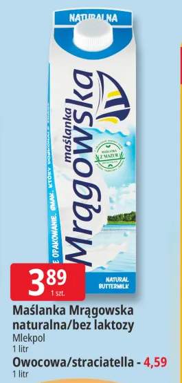 Maślanka Mrągowska naturalna Mrągowska +2 warianty