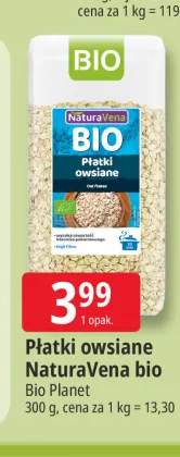 Płatki owsiane NaturaVena bio Bio Planet