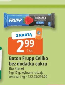 Baton Frupp Celiko bez dodatku cukru Bio Planet