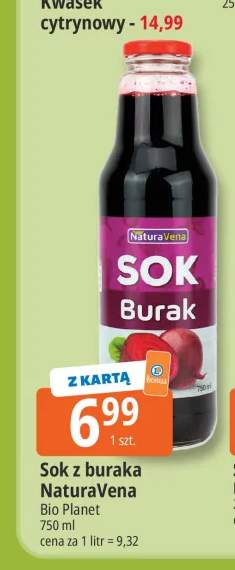 Sok z buraka NaturaVena Bio Planet