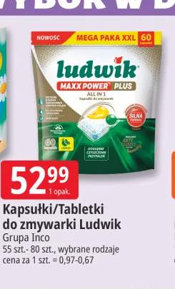 Kapsułki do zmywarki Ludwik Maxx Power Plus All in 1