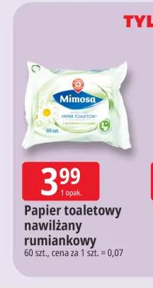 Papier toaletowy nawilżany Mimosa Rumiankowy
