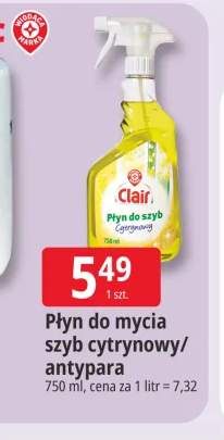 Płyn do mycia szyb Clair Cytrynowy +1 wariant