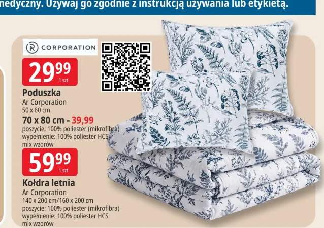 Kołdra letnia Ar Corporation 140x200 cm / 160x200 cm