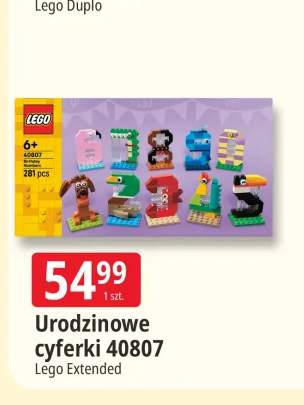 Klocki Lego Extended Urodzinowe cyferki 40807