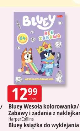 Książka Bluey Wesoła kolorowanka Zabawy i zadania z naklejkami +1 wariant