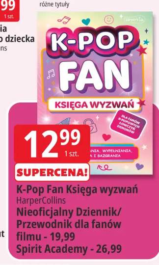 Książka K-Pop Fan Księga wyzwań