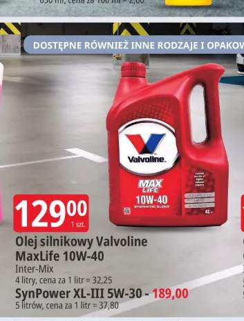 Olej silnikowy Valvoline SynPower XL-III 5W-30