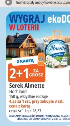 Serek Almette śmietankowy Hochland +1 wariant