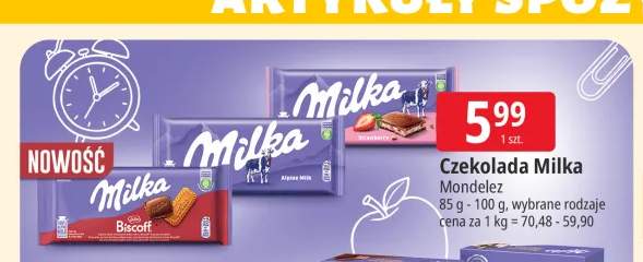 Czekolada Milka Biscoff +2 warianty