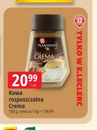 Kawa rozpuszczalna Plantation Crema