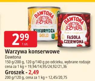 Kukurydza konserwowa Dawtona +2 warianty