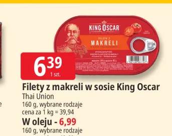 Filety z makreli w sosie King Oscar +1 wariant