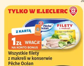 Filety z makreli w konserwie Pêche Océan +1 wariant