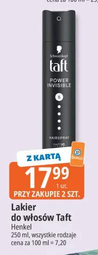Lakier do włosów Taft Power Invisible