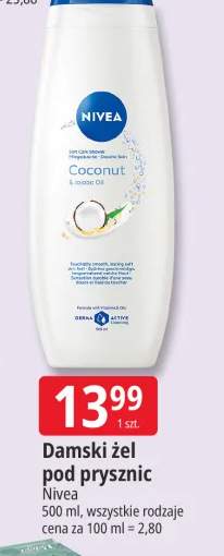 Damski żel pod prysznic Nivea Coconut & Jojoba Oil