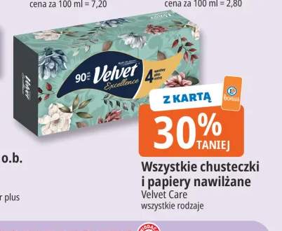 Chusteczki i papiery nawilżane Velvet Care