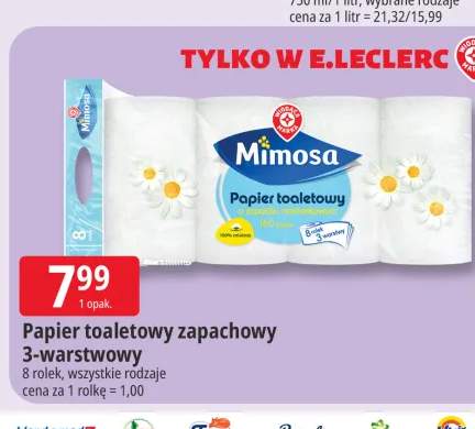 Papier toaletowy zapachowy 3-warstwowy Mimosa 8-pak