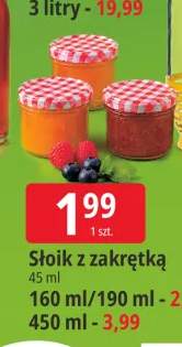 Słoik z zakrętką 45 ml +3 warianty