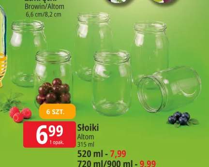 Słoiki Altom 315 ml 6-pak +3 warianty