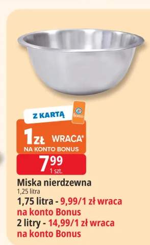 Miska nierdzewna 1,25 l