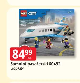 Klocki Lego City Samolot pasażerski 60492