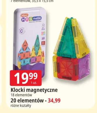 Klocki magnetyczne Mini MAGnetic 18 elementów