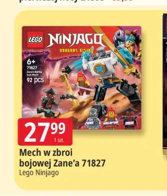 Klocki Lego Ninjago Mech w zbroi bojowej Zane'a 71827