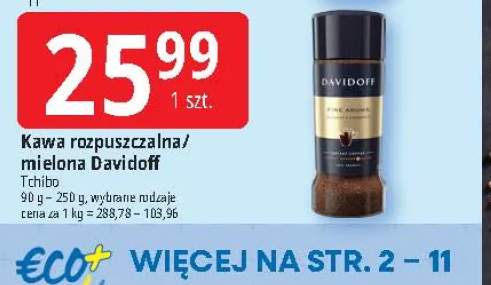 Kawa rozpuszczalna Davidoff +1 wariant