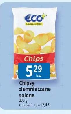 Chipsy ziemniaczane solone Eco+