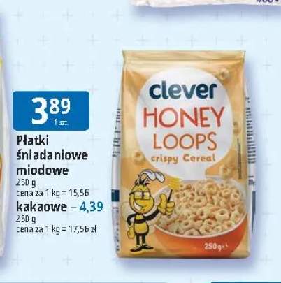 Płatki śniadaniowe miodowe Clever +1 wariant
