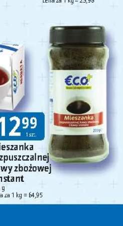 Kawa rozpuszczalna Mieszanka rozpuszczalnej kawy zbożowej i instant ECO+