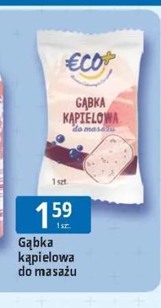Gąbka kąpielowa do masażu Eco+