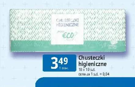 Chusteczki higieniczne Eco+ 10-pak 10 szt