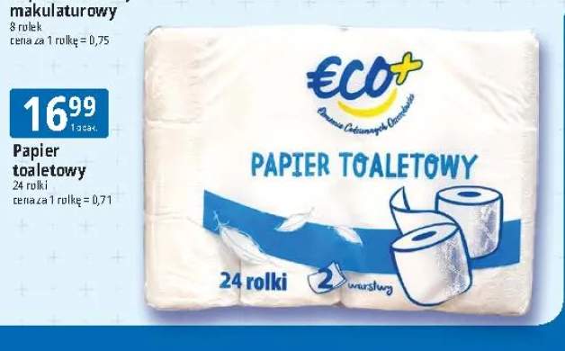 Papier toaletowy Eco+ 24-pak