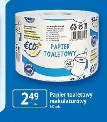 Papier toaletowy makulaturowy Eco+ 68mb