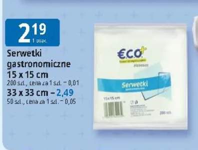 Serwetki gastronomiczne Eco+ 15x15 cm +1 wariant