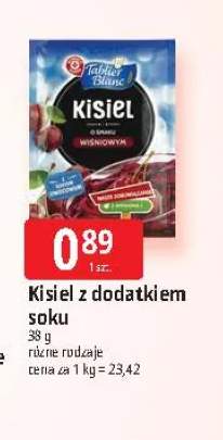 Kisiel z dodatkiem soku Tablier Blanc