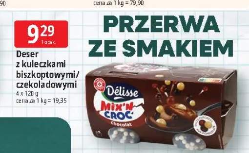 Deser z kuleczkami biszkoptowymi Délisse 4-pak 120 g +1 wariant