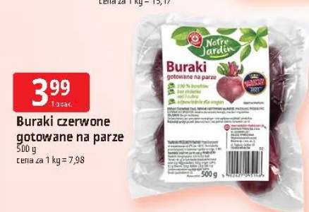 Buraki czerwone gotowane na parze Notre Jardin